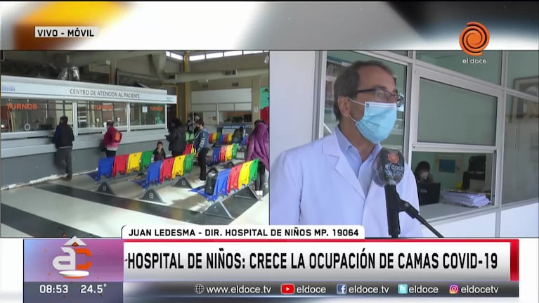 Hospital de Niños: de los 30 internados, 16 tienen coronavirus