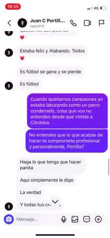 El tenso cruce de Portilla con el hincha viral por el enojo contra Talleres