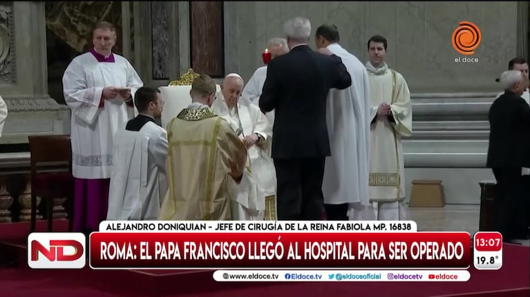 Cómo es la cirugía que le harán al papa Francisco