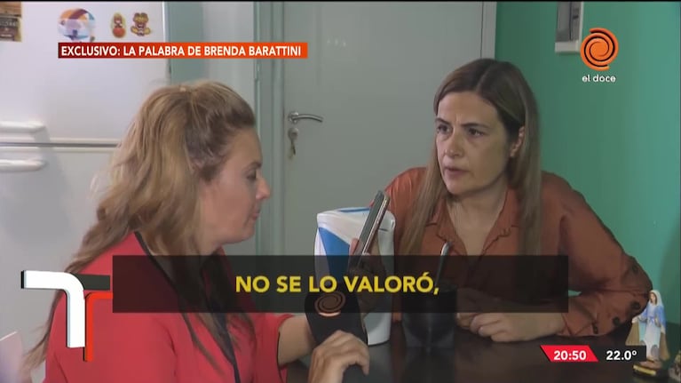 Después de la sentencia, Brenda Barattini rompió el silencio