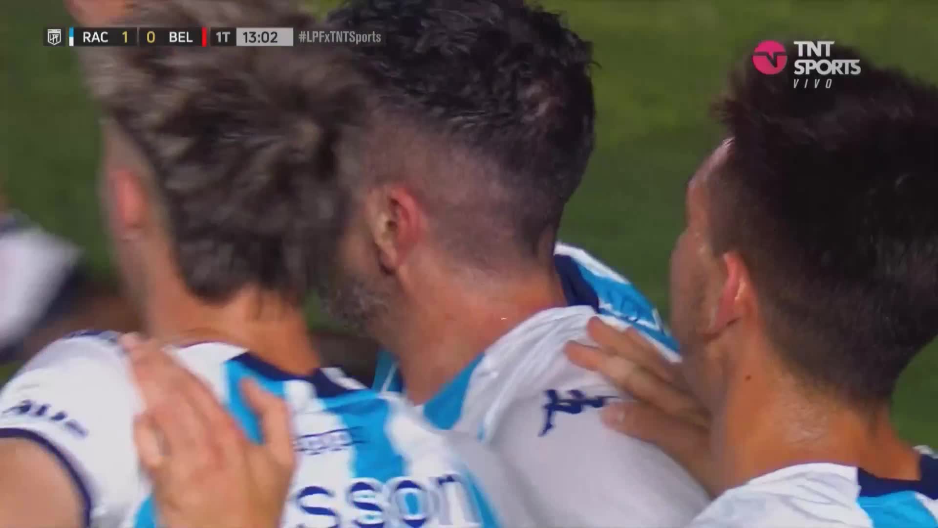 El gol de Hauche y el 1 a 0 de Racing sobre Belgrano