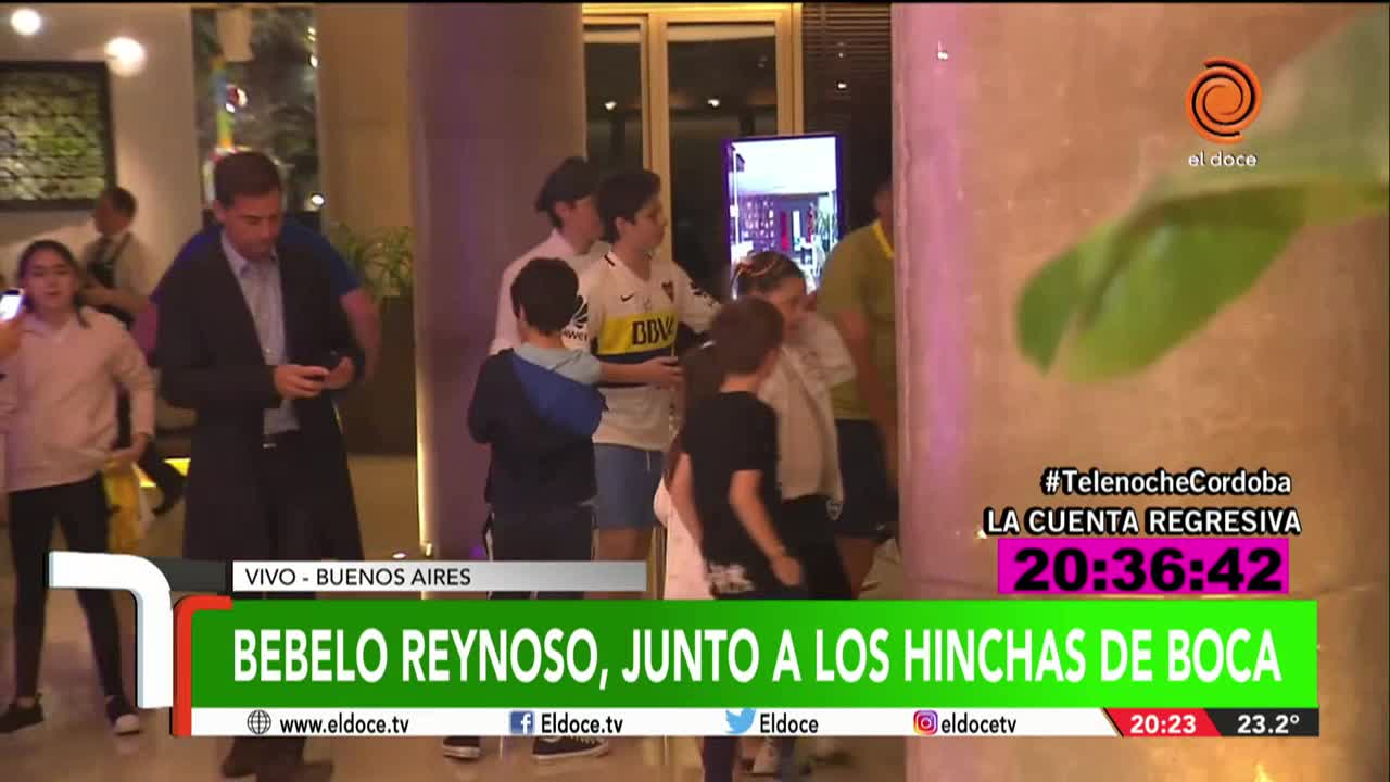 El Doce en la Superfinal: Bebelo Reynoso saludó a los hinchas