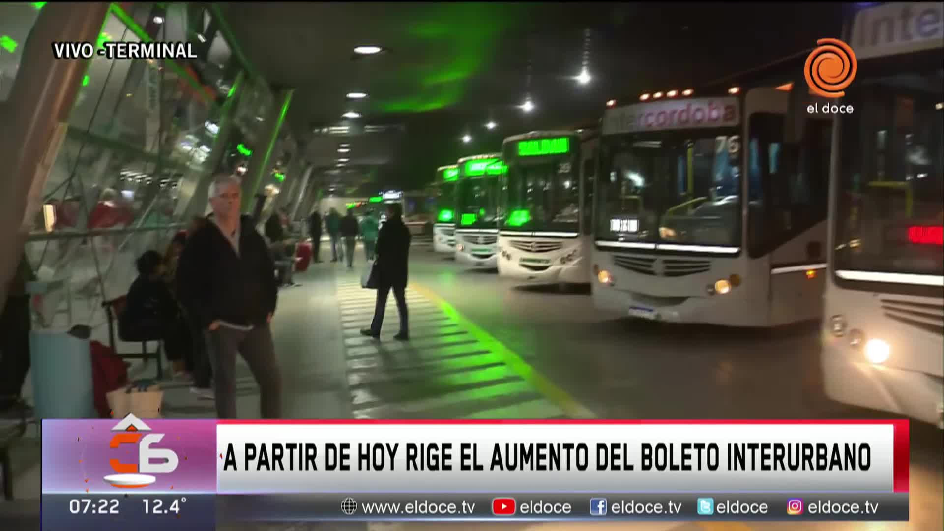 Ya rige el aumento del transporte interurbano