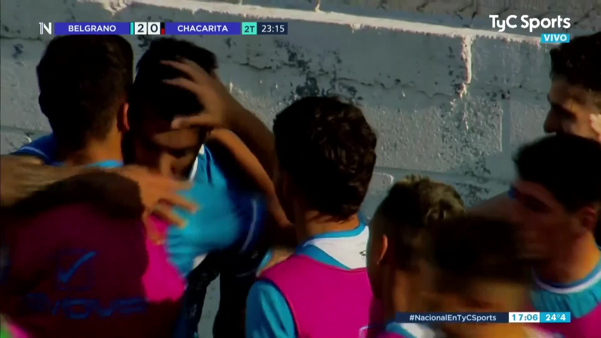 Balboa puso el 2-0 de Belgrano ante Chacarita