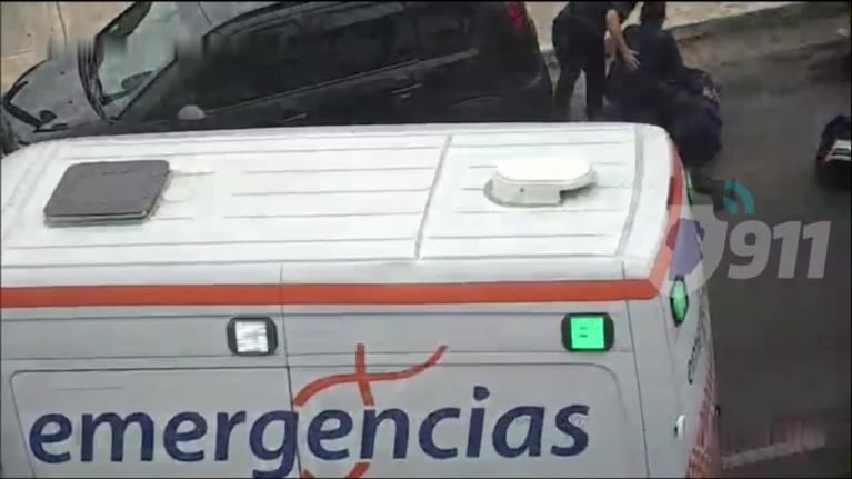 El choque a dos policías motorizados en Córdoba