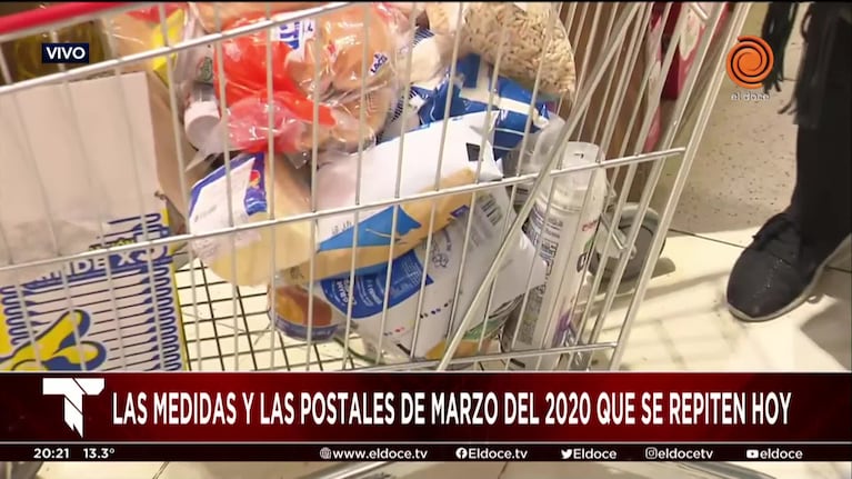 Supermecados llenos en Córdoba: familias se adelantan a la fase 1