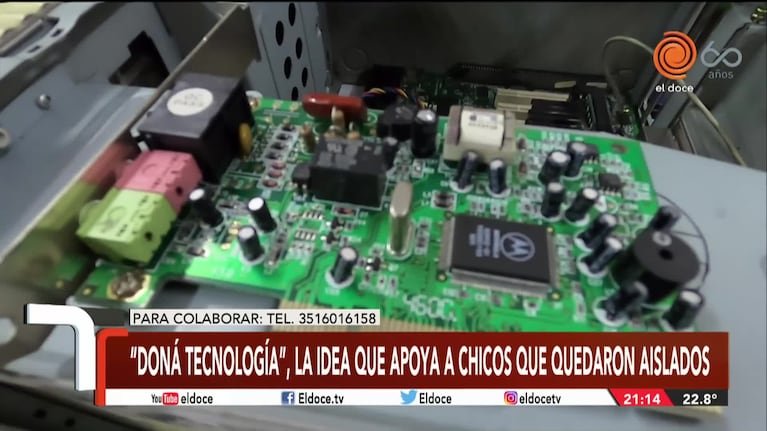 "Doná Tecnología", la idea cordobesa que apoya a chicos que quedaron aislados