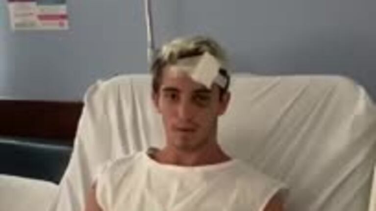 Matías Montín, el joven atacado a botellazos en Mar del Plata