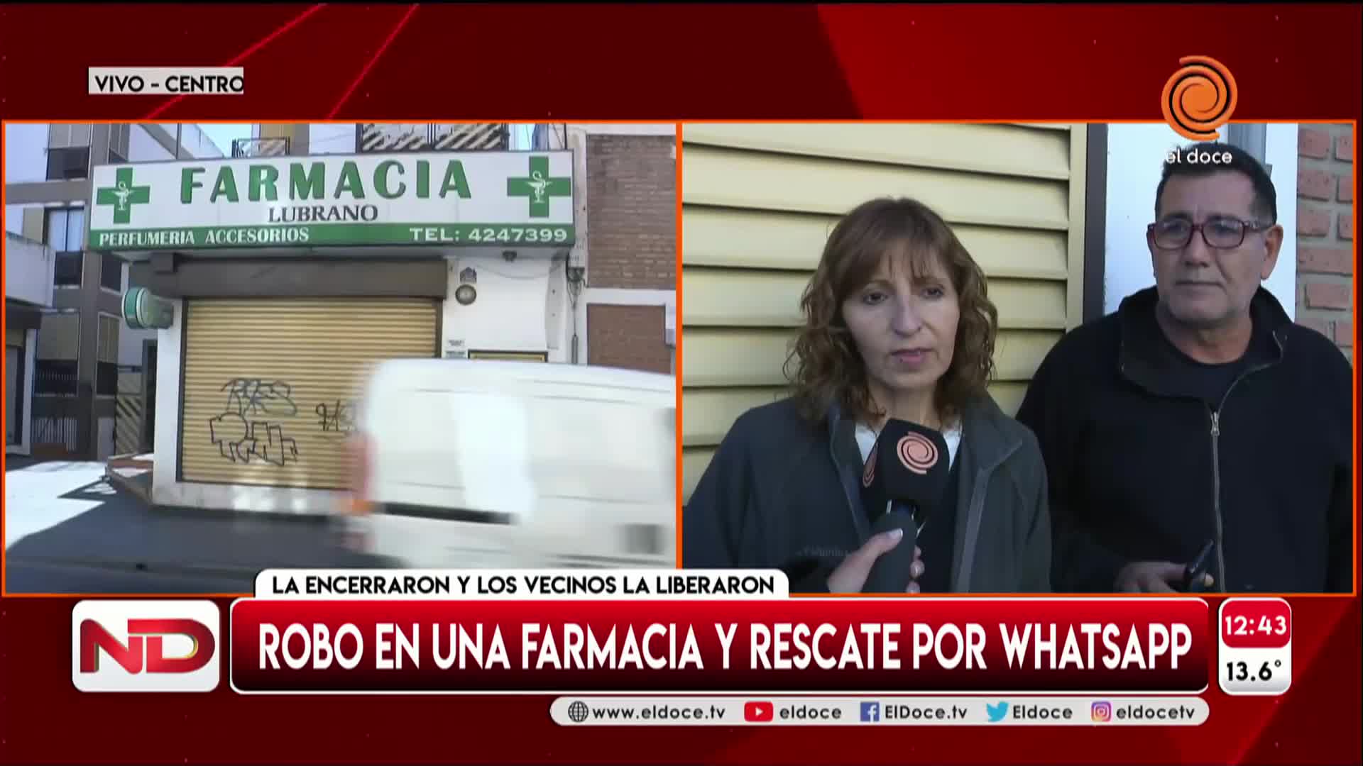 Robaron en una farmacia y ataron a la empleada