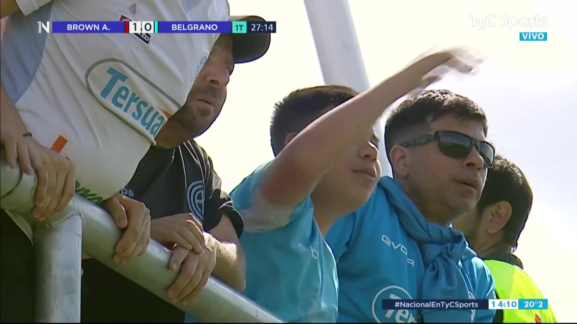 Benítez puso el 1 a 0 de Brown sobre Belgrano