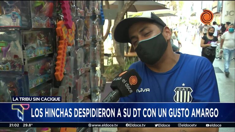 "Gracias Cacique": los hinchas de Talleres despidieron a Medina