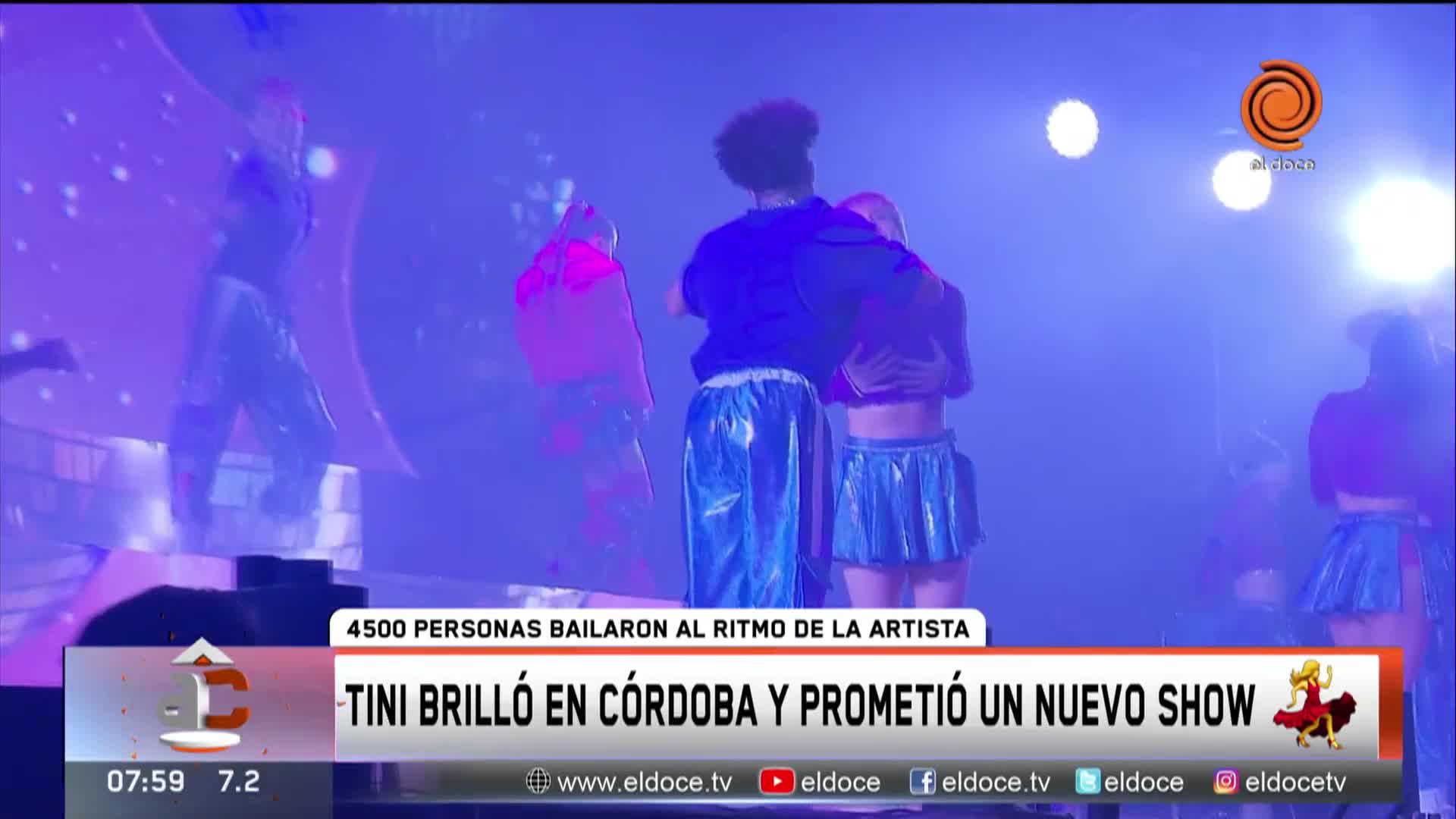 Tini Stoessel prometió volver a Córdoba