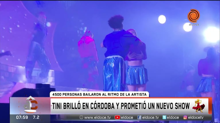 Tini Stoessel prometió volver a Córdoba