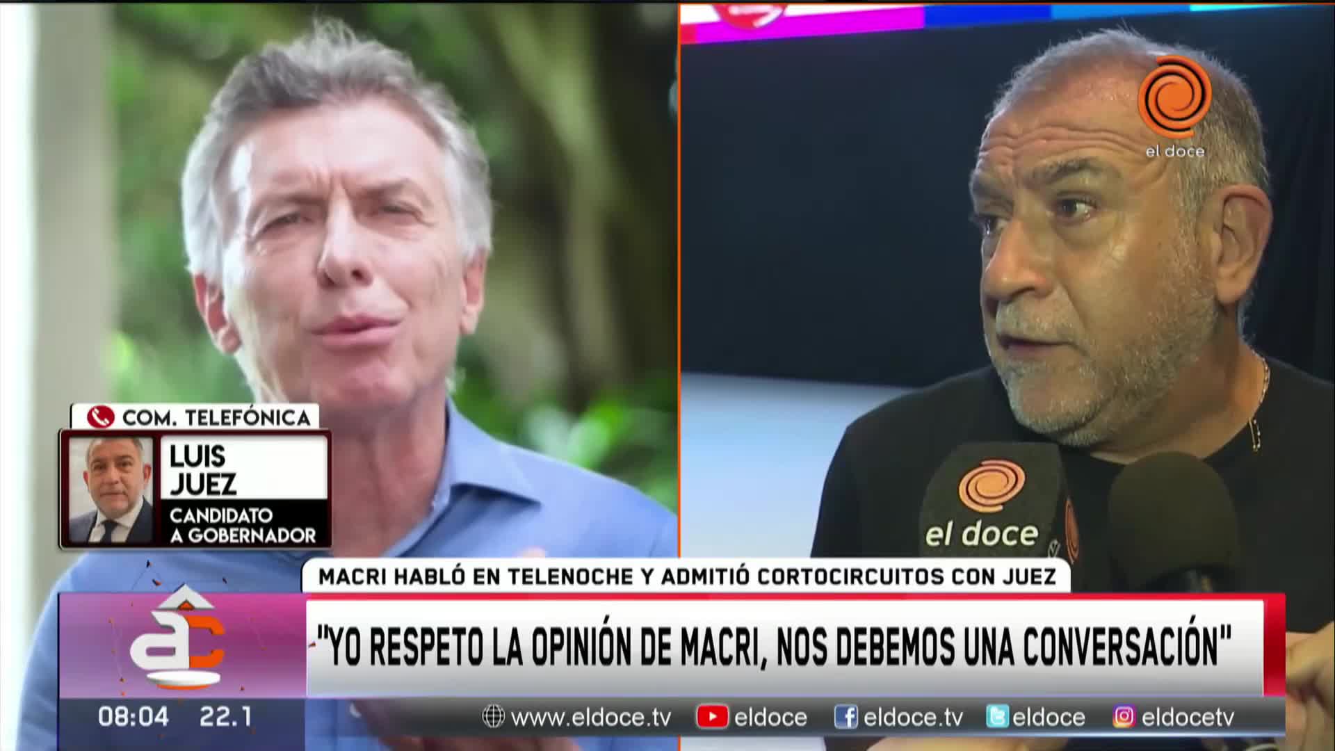 Luis Juez le respondió a Macri y aseguró que se deben una conversación