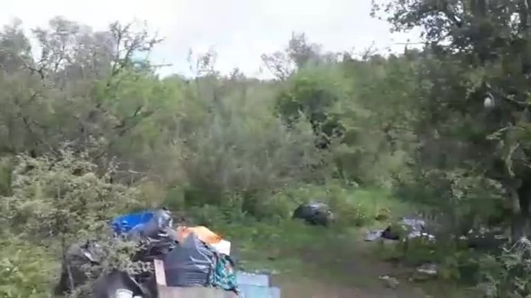 La suciedad después de la fiesta de tres días