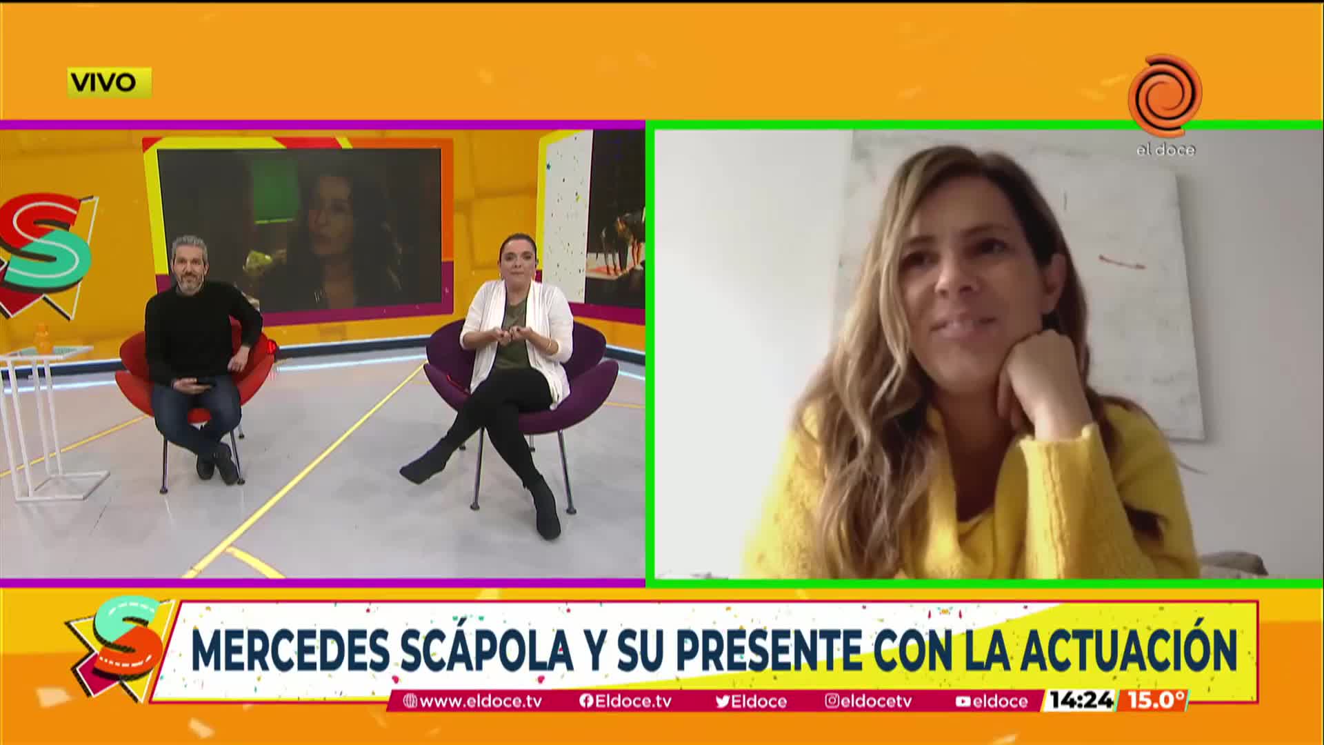 Mercedes Scápola en Seguimos en El Doce