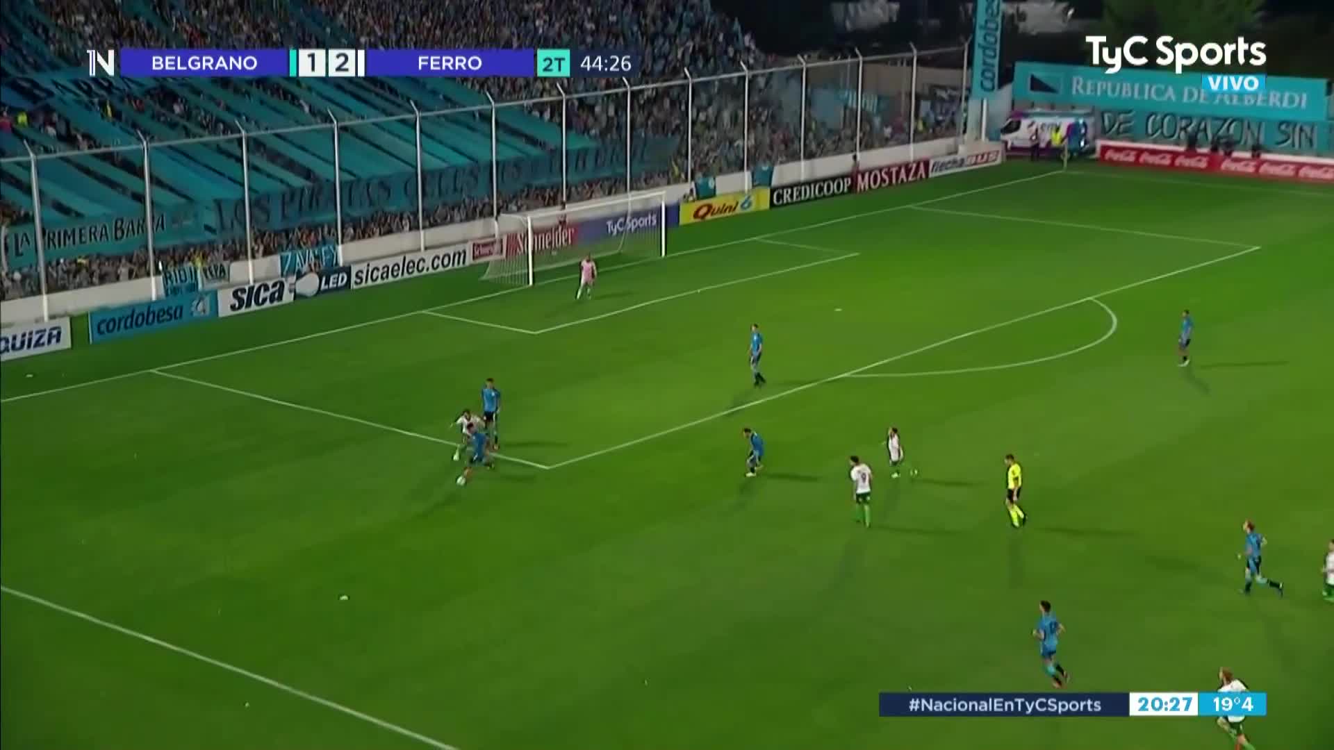 Belgrano igualó 2-2 ante Ferro en el Gigante