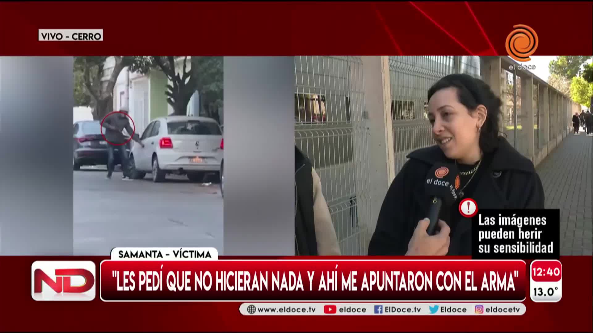 El testimonio de la pareja atacada en San Vicente