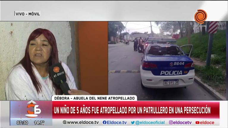 La testimonio de la abuela del nene atropellado por un policía