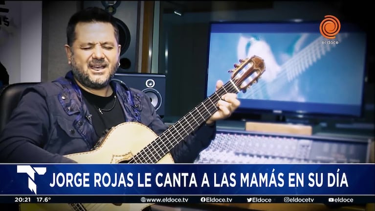 Jorge Rojas recordó a su madre y le dedicó una emotiva canción