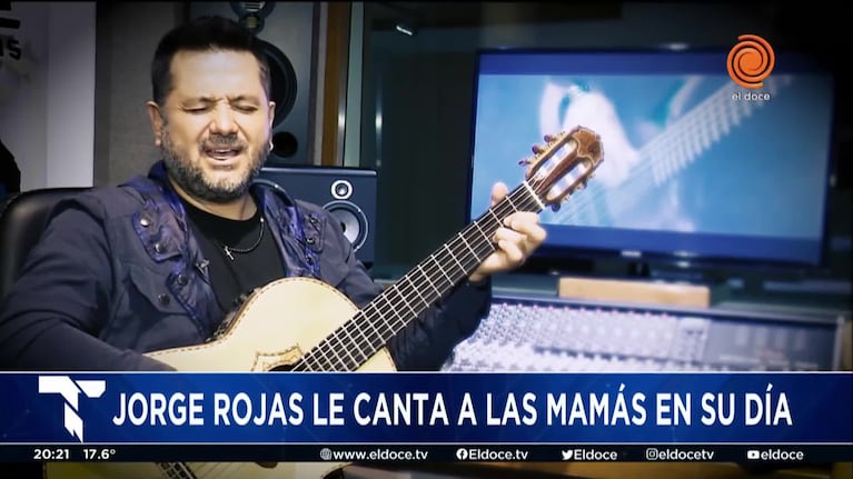 Jorge Rojas recordó a su madre y le dedicó una emotiva canción