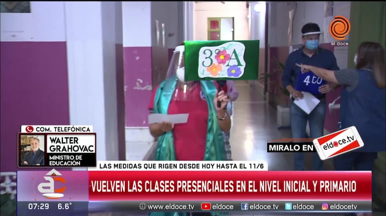 Grahovac: "Se vacunó a la inmensa mayoría de docentes de nivel inicial y primaria"