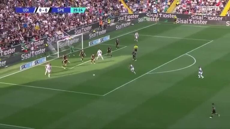 El cordobés Nahuel Molina Lucero marcó un golazo en la Serie A