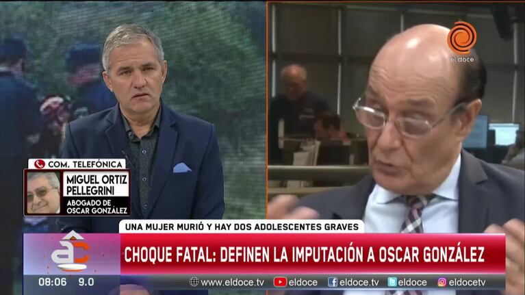 El abogado del legislador González afirmó tener una “versión contraria” al choque fatal