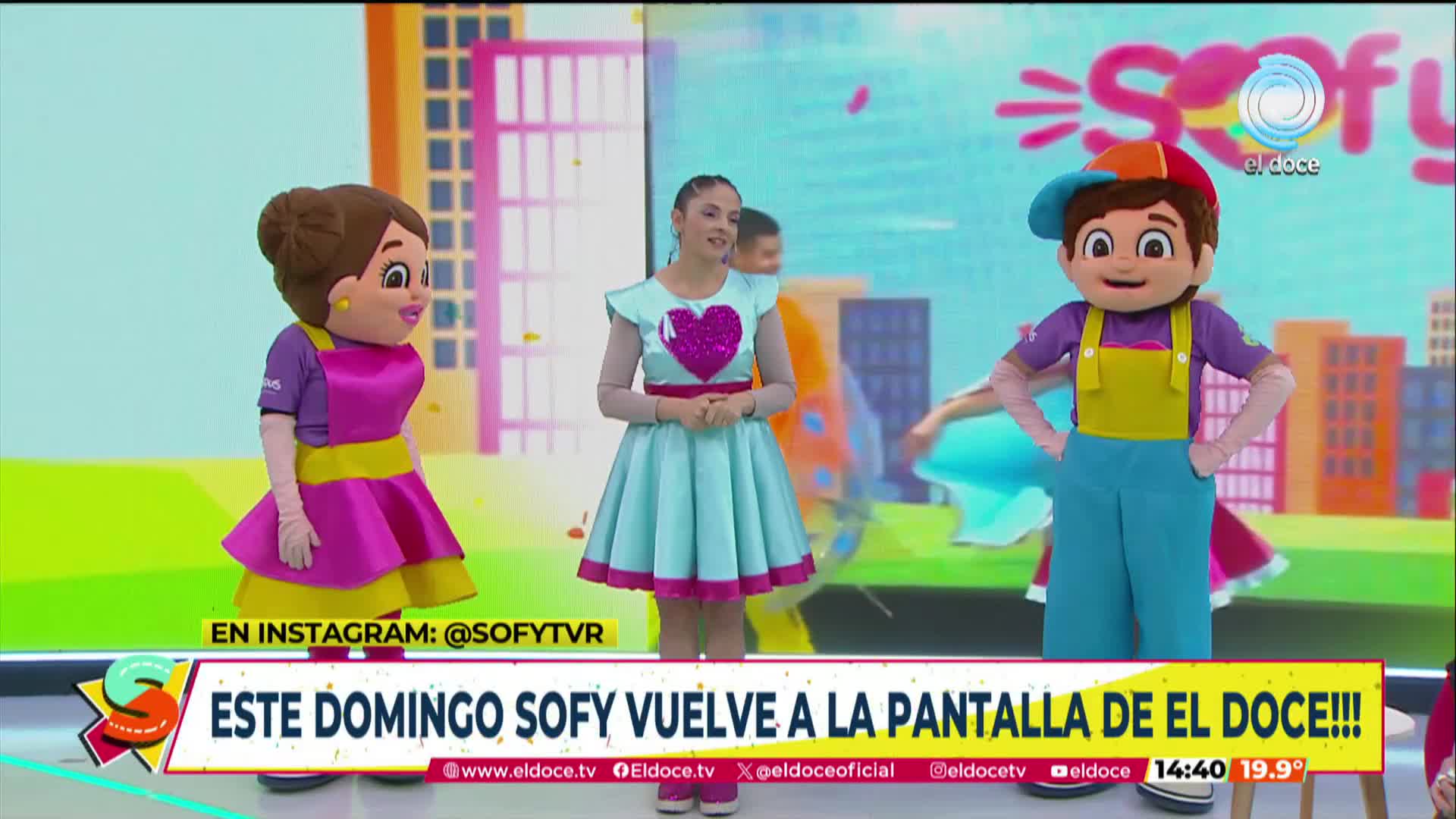 Sofy en Seguimos en El Doce