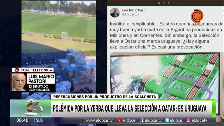 Críticas a la Selección Argentina por llevar yerba uruguaya al Mundial