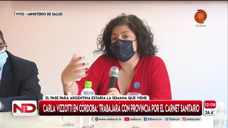 Vizzotti confirmó el pase sanitario