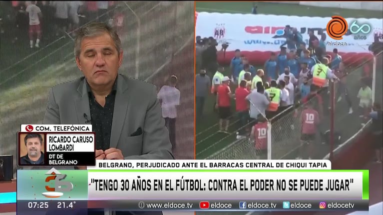 Caruso, contra el Chiqui Tapia: "Contra el poder no se puede jugar"