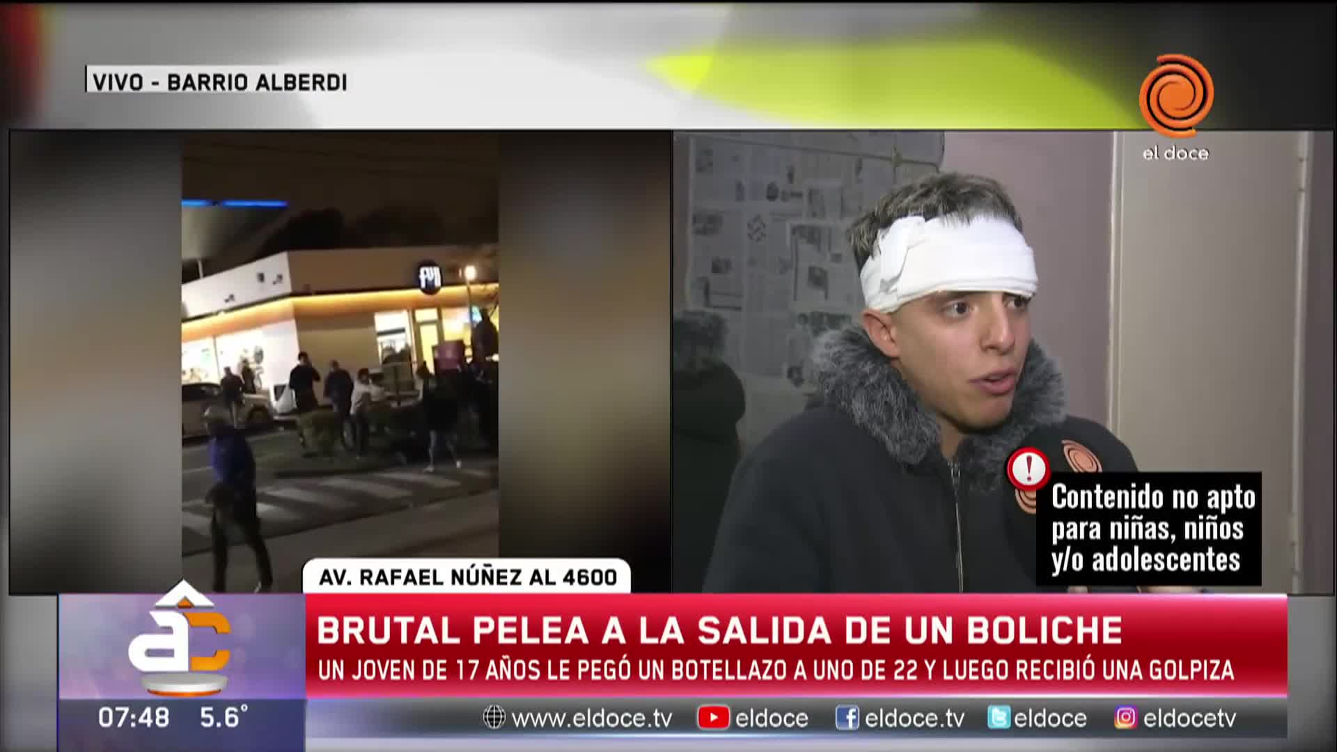 Habló el joven herido en la avenida Rafael Nuñez