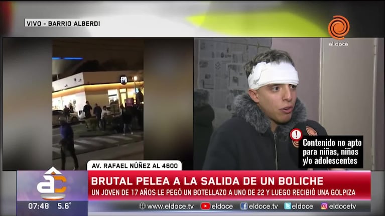 Habló el joven herido en la avenida Rafael Nuñez