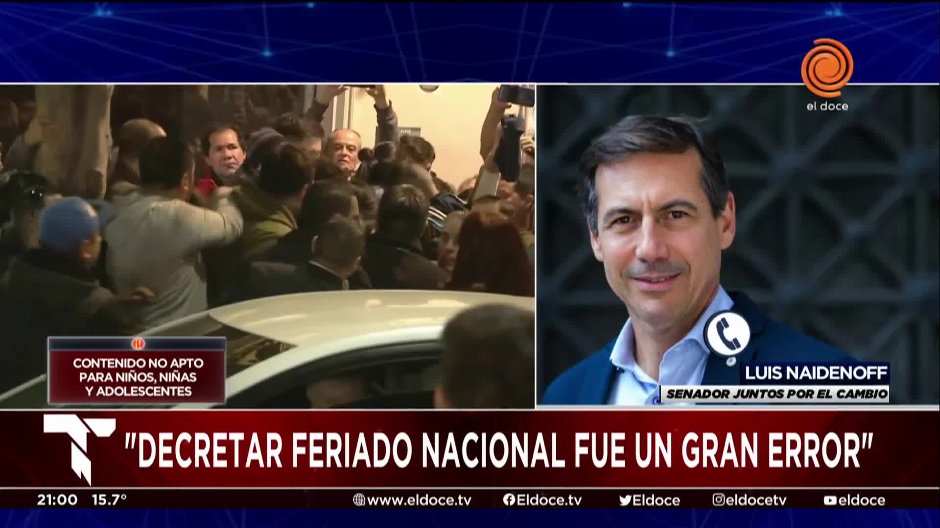 Luis Naidenoff: "El discurso está muy lejos de generar un acuerdo"