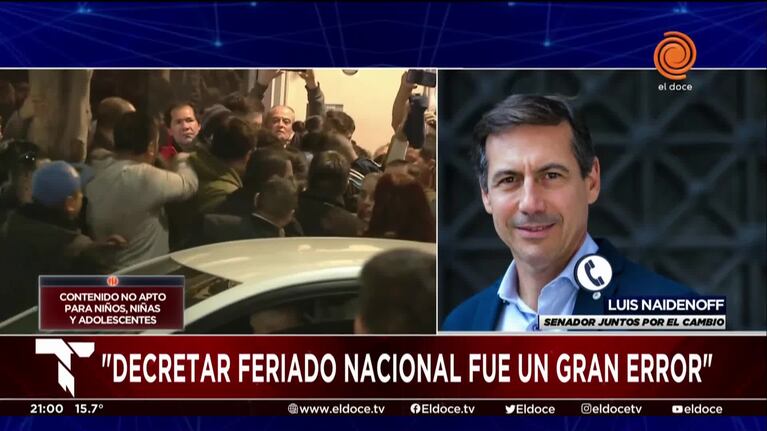 Luis Naidenoff: "El discurso está muy lejos de generar un acuerdo"