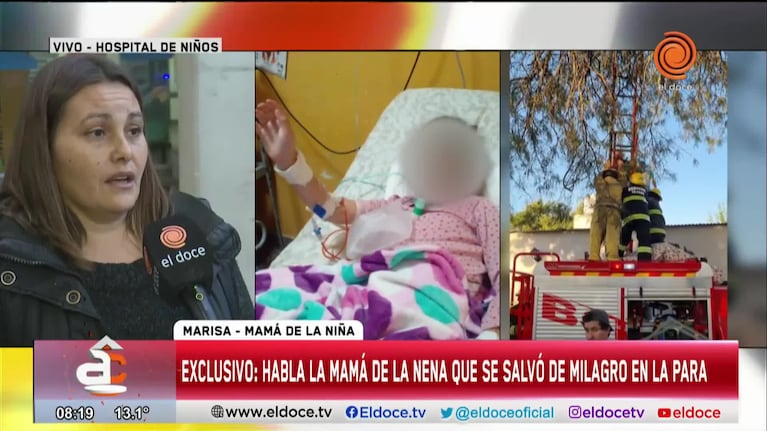 La mamá de la nena herida en la explosión en La Para contó cómo se enteró