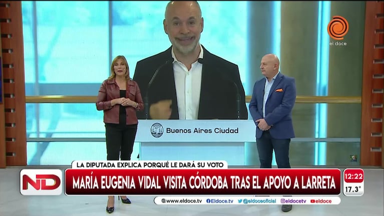 Vidal aclaró que Juntos por el Cambio compite con Schiaretti