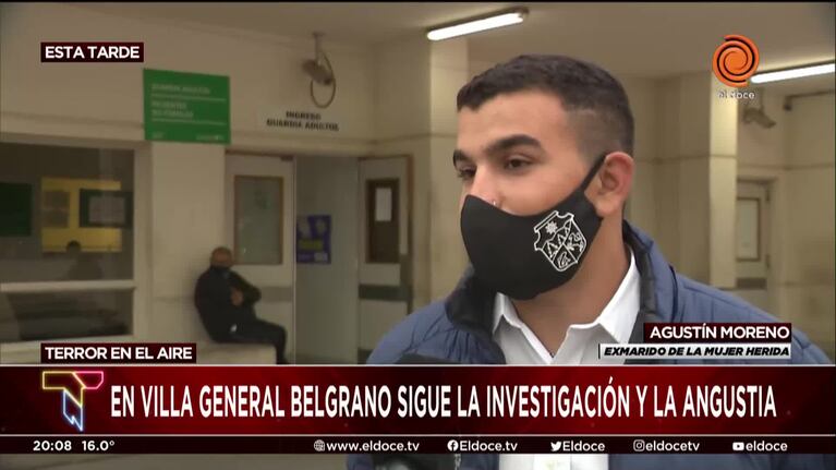 El testimonio de la ex pareja de la mujer golpeada por la avioneta