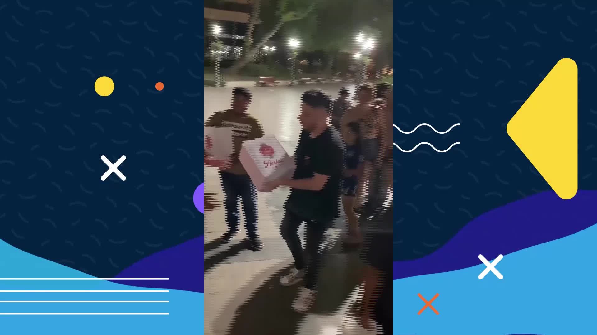 Damián Córdoba y su regalo a personas en situación de calle