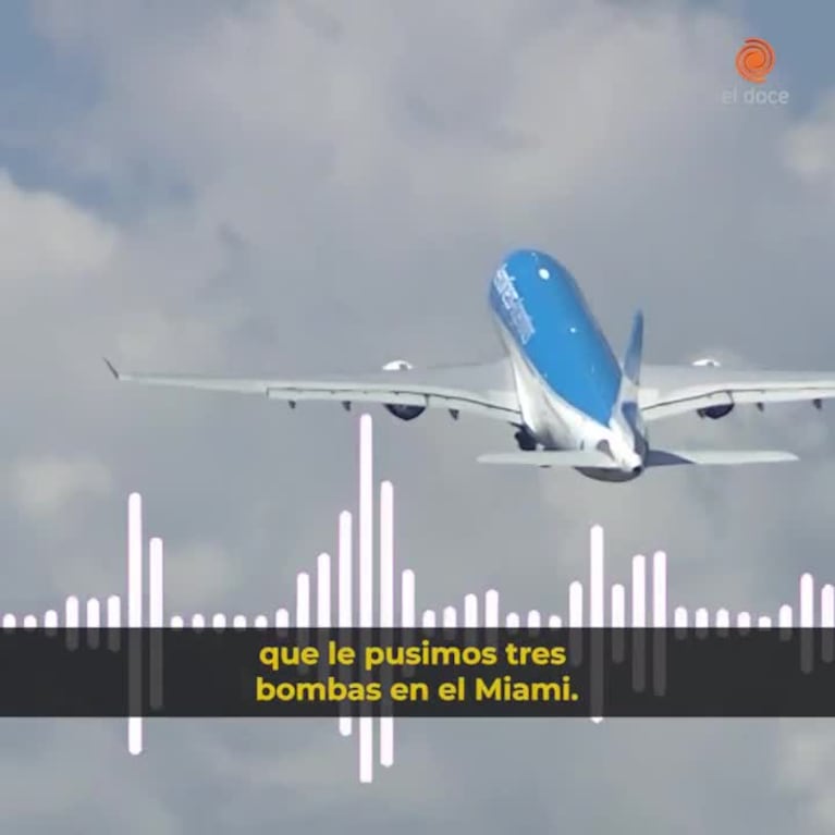 El audio por la amenaza de bomba en un avión de Aerolíneas