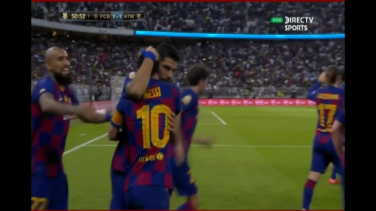 Barcelona-Atlético Madrid: el gol de Messi
