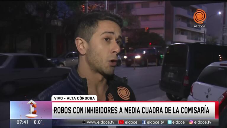 Alta Córdoba: le robaron con inhibidores a metros de la comisaría