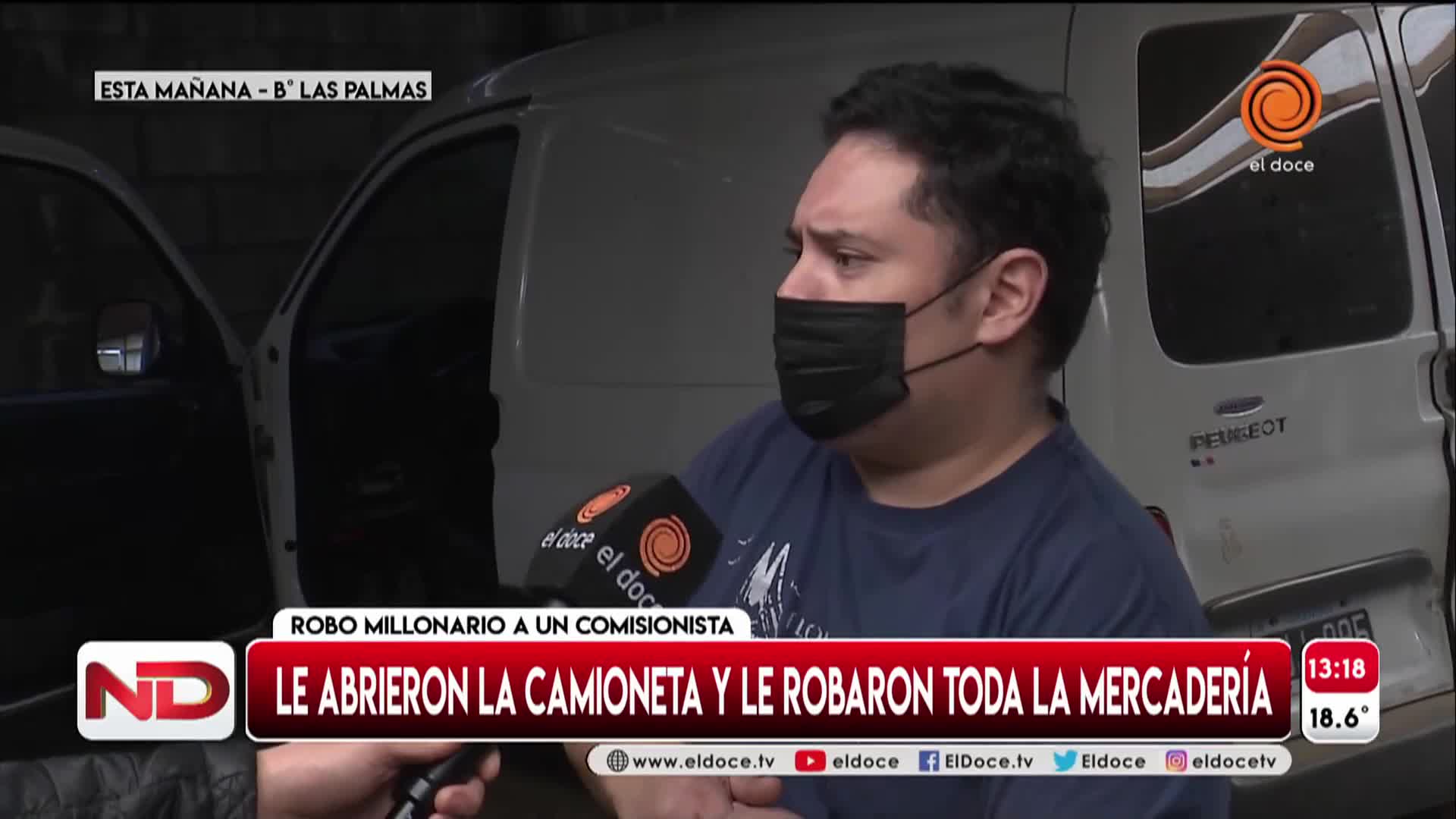 Un comisionista sufrió el robo de toda la mercadería y no tiene cómo reponerla