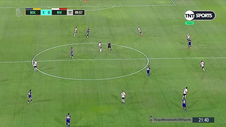 Wanchope Ábila le dio el 1-0 a Boca ante River