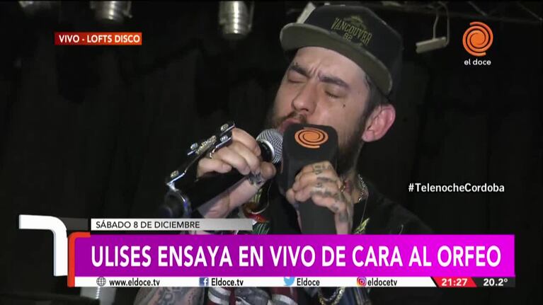 Ulises y la previa de su gran show en el Orfeo