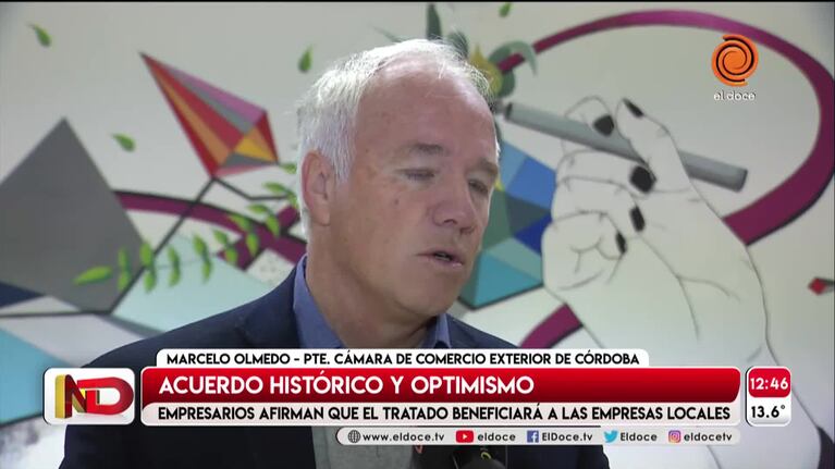 Optimismo en Córdoba por el acuerdo Mercosur-Unión Europea