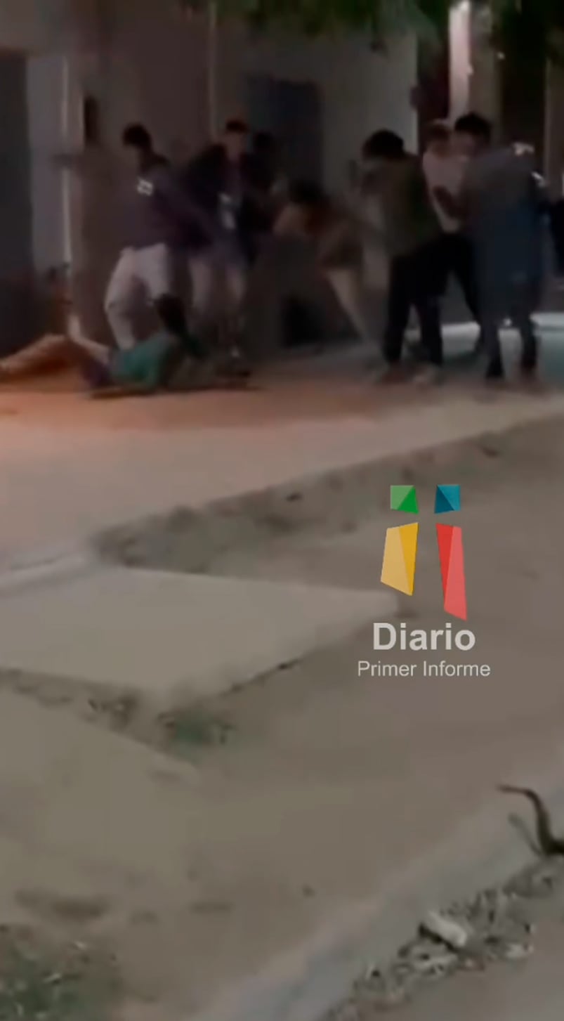Ataque en patota en los festejos de Sebastián Elcano