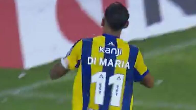 Di María puso el 1 a 0 de penal para Rosario Central
