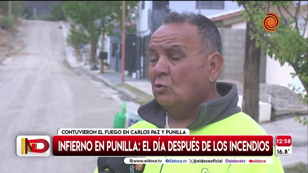 El lamento de los vecinos tras el incendio en Carlos Paz